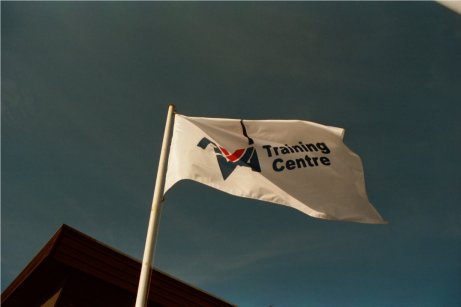 Kinghorn Sailing Club proudly flying its Royal Yachting Association 'Recognised Training Establishment' flag